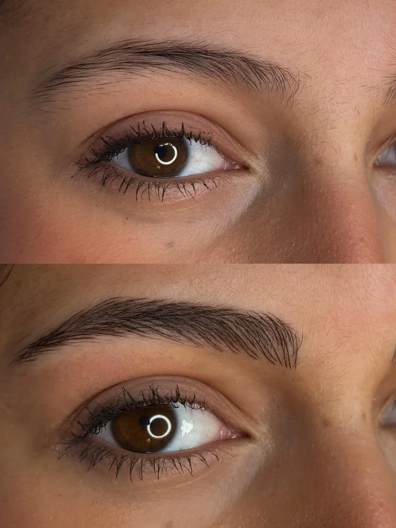 Microblading sopracciglia — lavoro di Alessia Cirocchi a Eleganza Roma